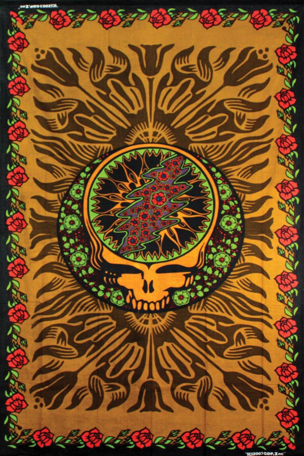 Grateful Dead SYF & Roses Tapestry Hippie Tapestries Dorm: 60x90 Inches