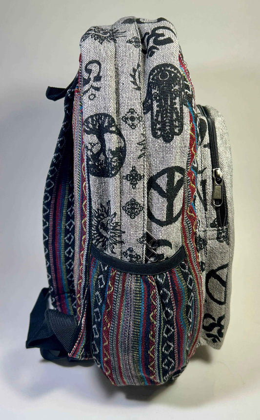 Large Mushroom Hemp Backpack - Smokin Resin Company