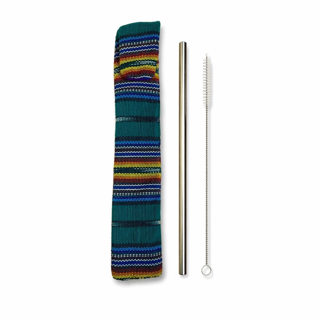 Reusable Sustainable Straw Kit with Straw and Cleaner - Guatemala