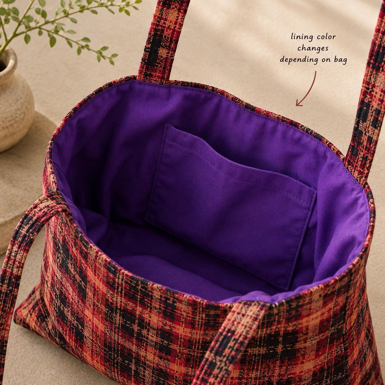 Up-cycled Corte Market Bag Tote - Guatemala