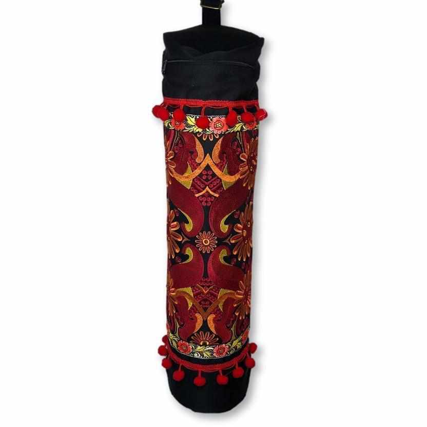Daisy Embroidered Unique Boho Yoga Bag - Thailand