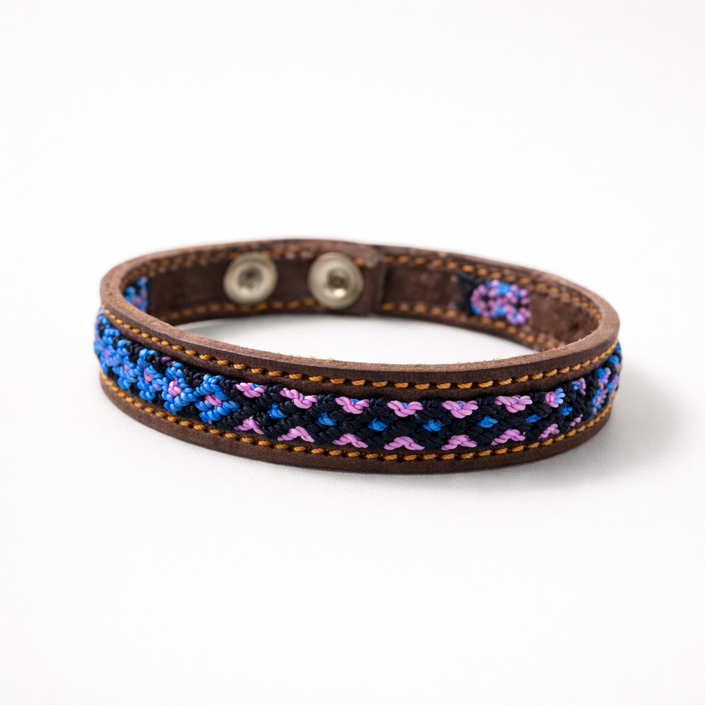 Vista Leather Adjustable Friendship Bracelet - Mexico