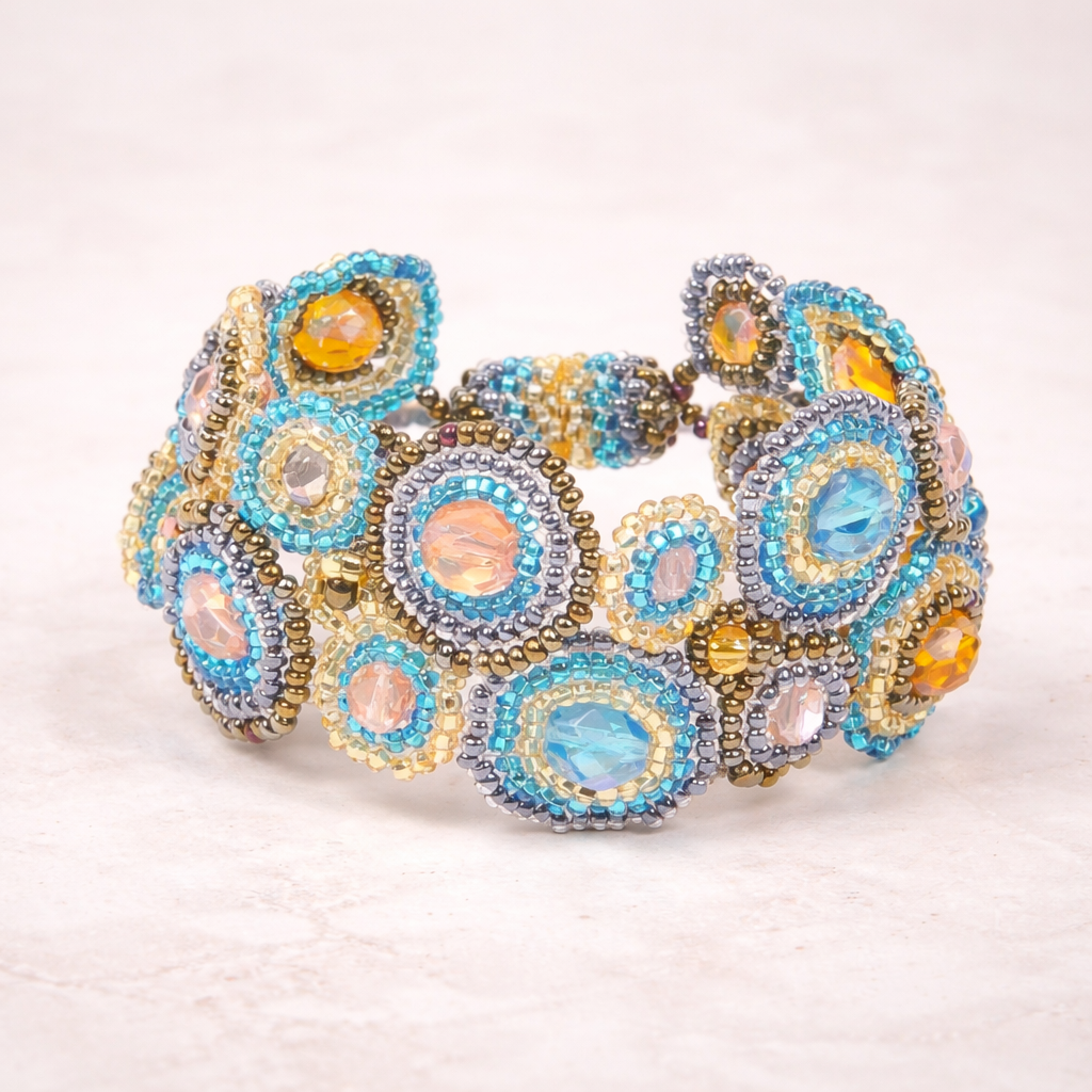 Bola Seed Bead Magnetic Closure Bracelet - Guatemala