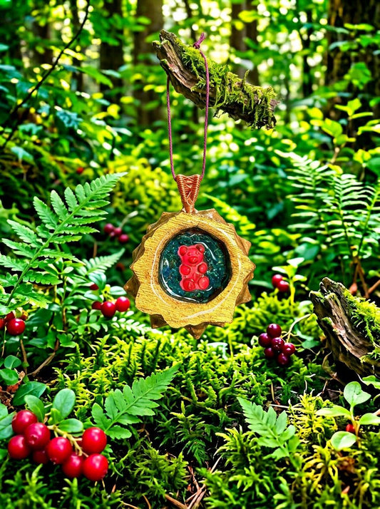 The Golden Bear Pinecone Pendant