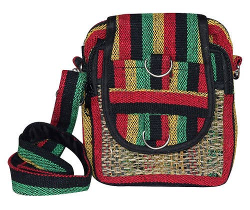 Bamboo Rasta 5 Pocket Crossbody Bag