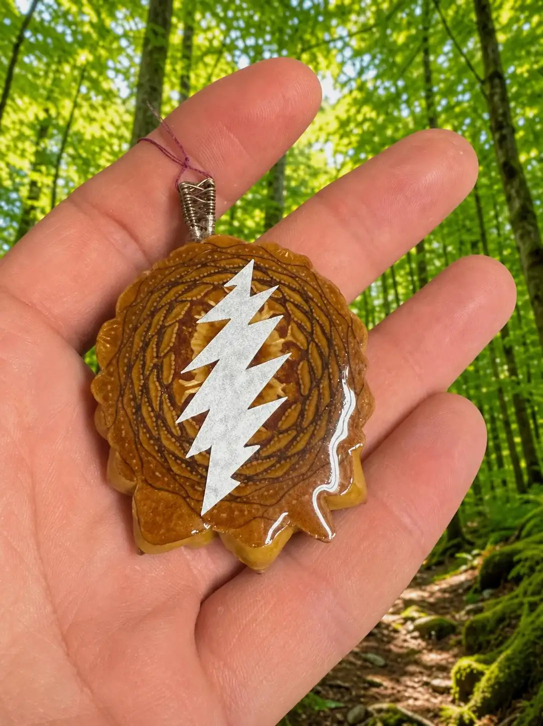 Bolt Pinecone Pendant| Handmade PNW Jewelry | #44