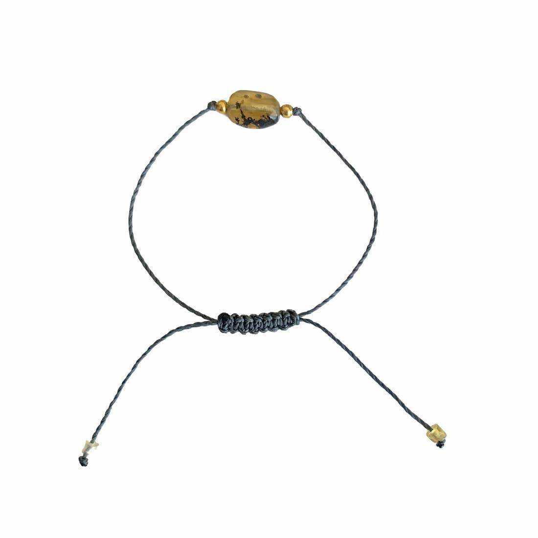 Erika Single Amber Pull String Friendship Bracelet  - Mexico