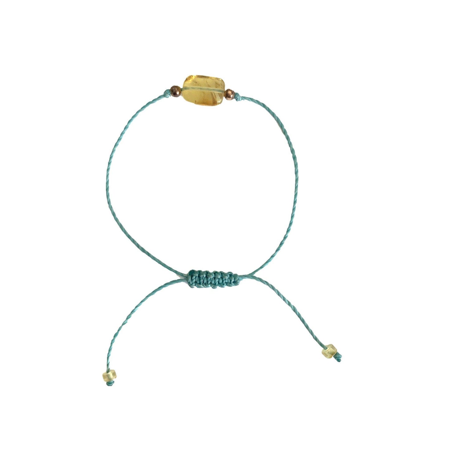 Erika Single Amber Pull String Friendship Bracelet  - Mexico