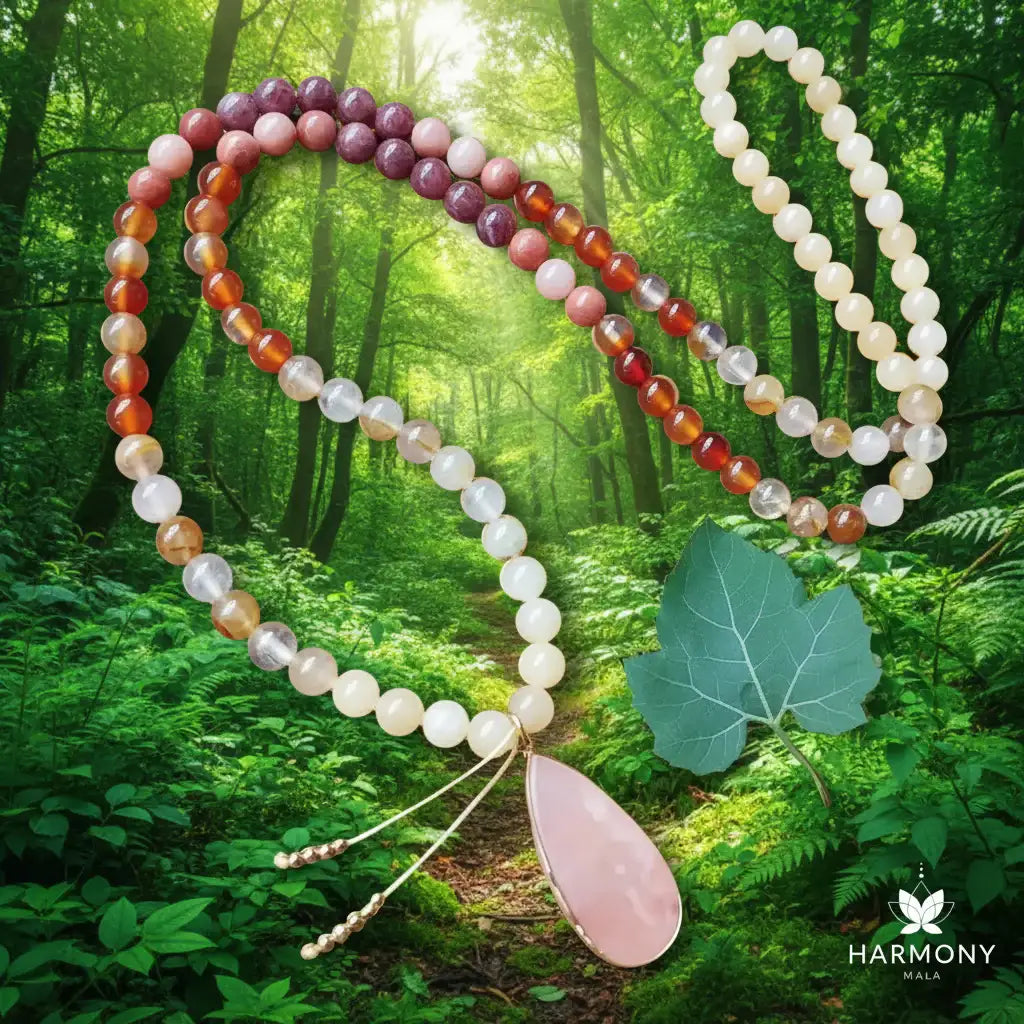 Yellow Jasper Quartz Onyx Aventurine Necklace