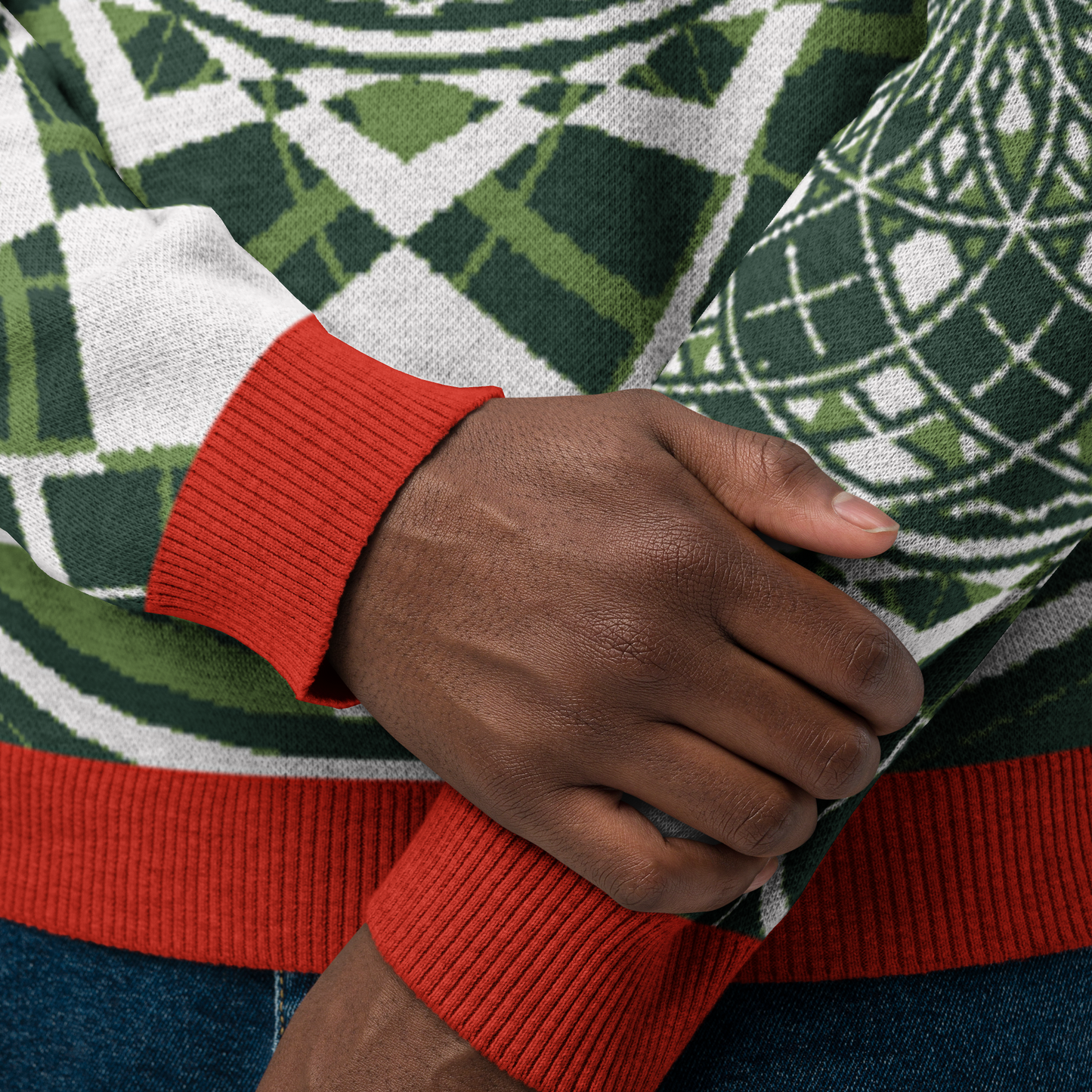 Mystic Metamorphic Candy | Knitted Crew Neck Sweater