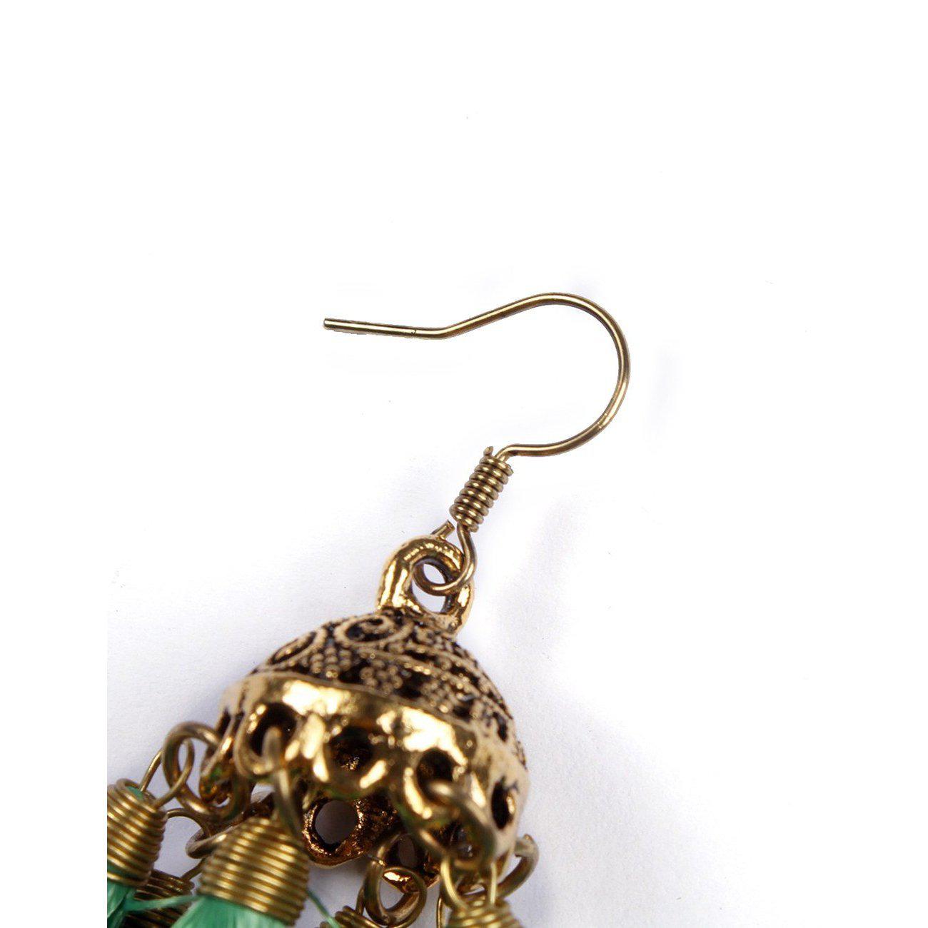 Dome Tassel Earrings - Thailand