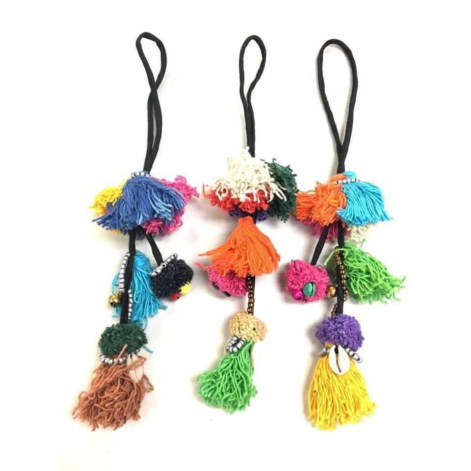 Dulce Multicolor Boho Tassel Zipper Pull | Handmade in Thailand