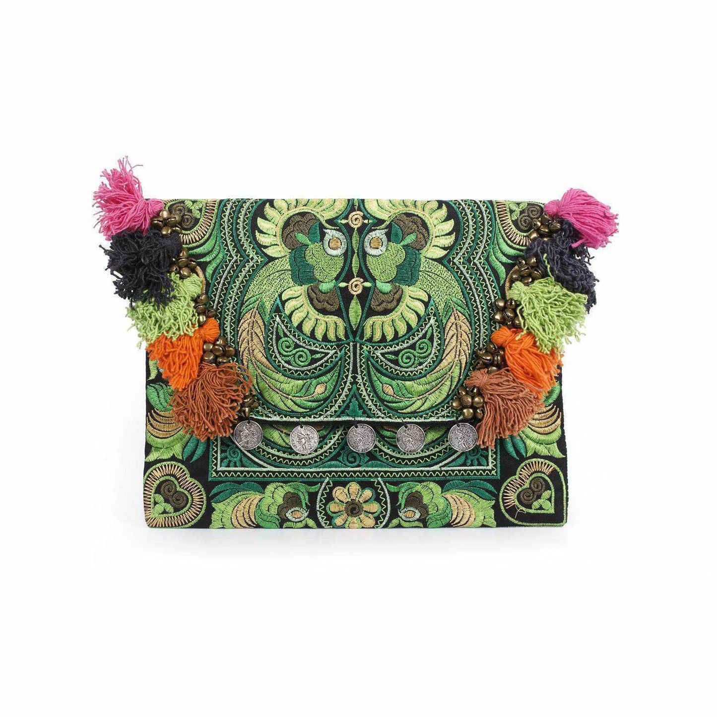 Embroidered Multi Tassel Clutch Bag iPad Case – Thailand