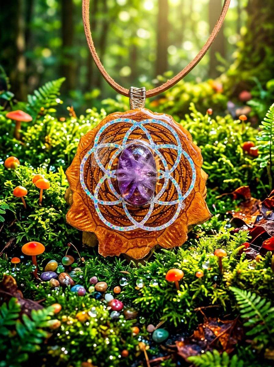 Amethyst Pinecone Pendant | Handmade PNW Jewelry | #32