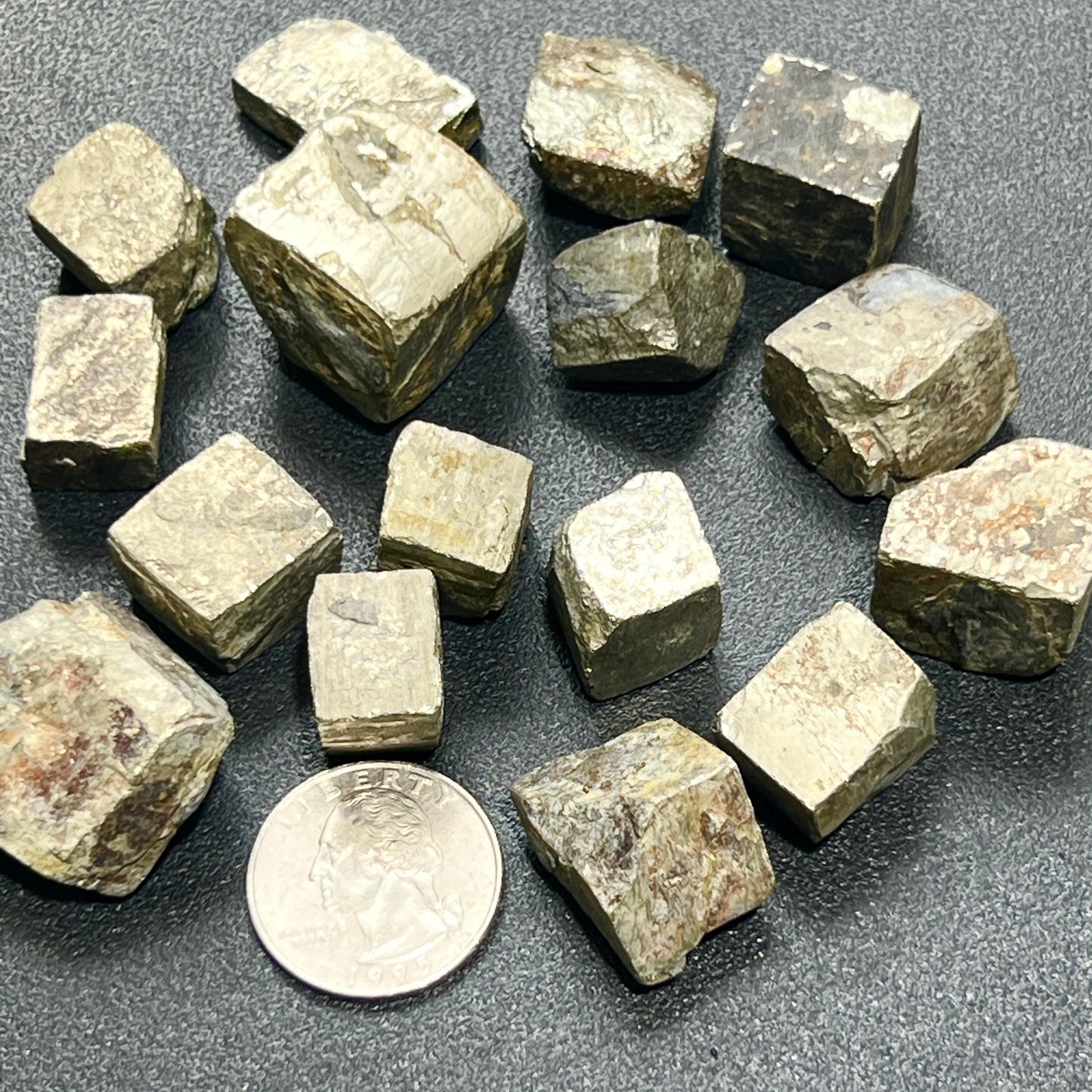 Gold Iron Pyrite Crystal Cubes Rough Raw (By The Piece or Pound)