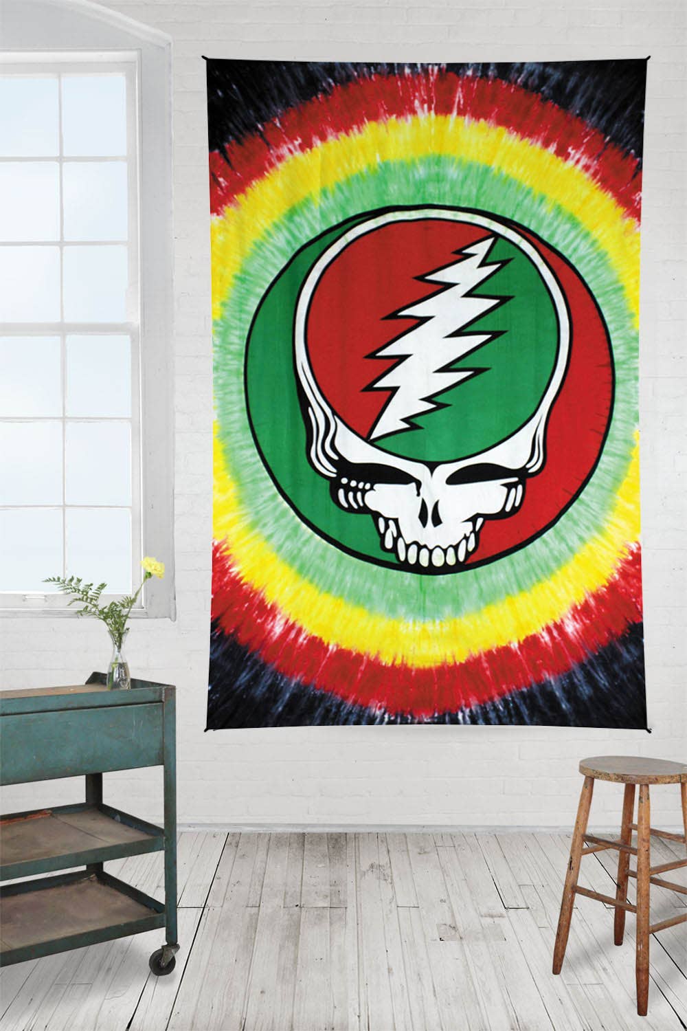 Grateful Dead Tapestry Rasta SYF Tie Dye Hippie Tapestries: 60x90 inches