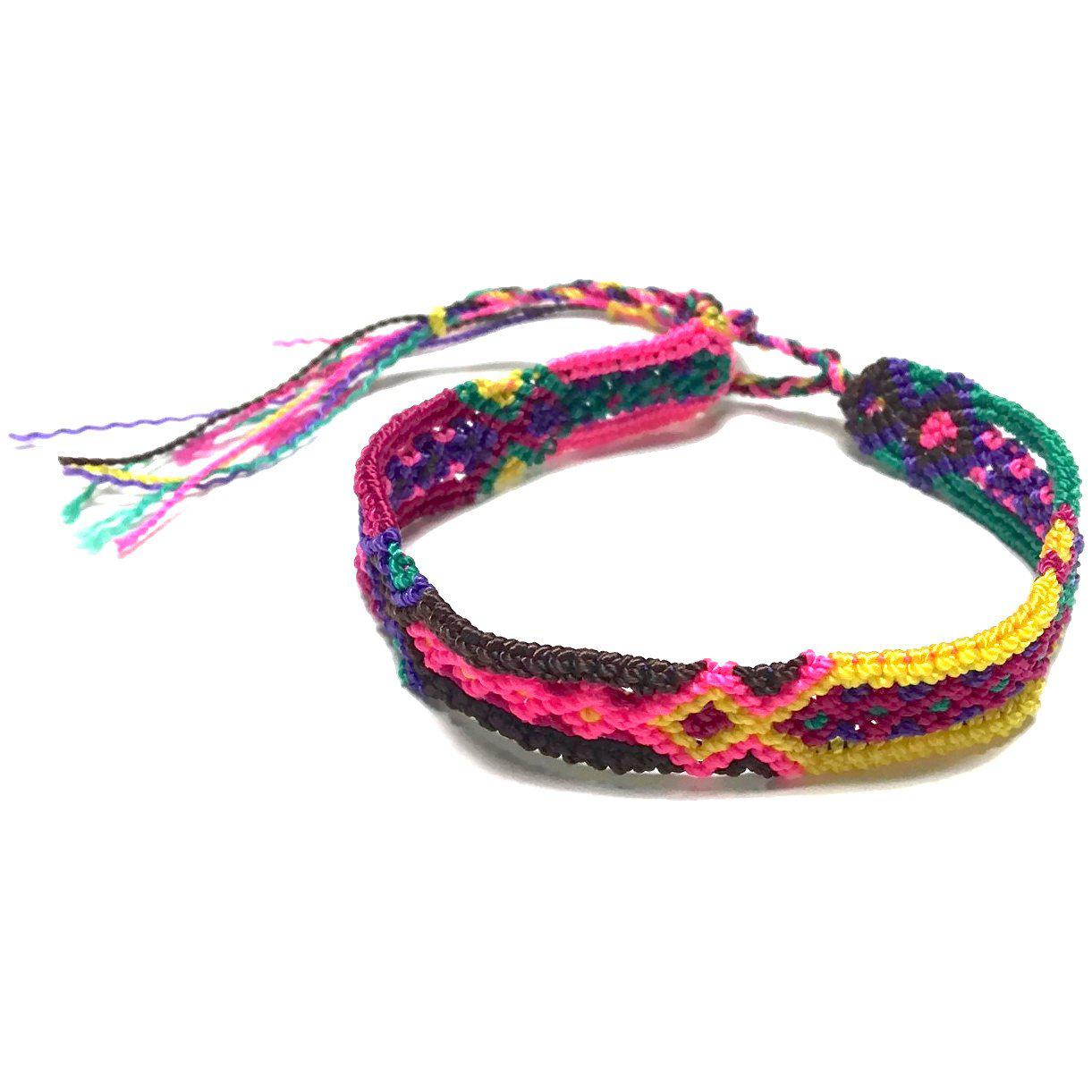 Friendship Macrame Woven Boho String Bracelet (4 Sizes) - Mexico