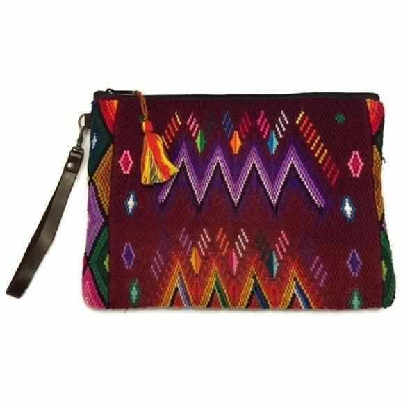 Gitana Huipil Upcycled Wristlet - Guatemala