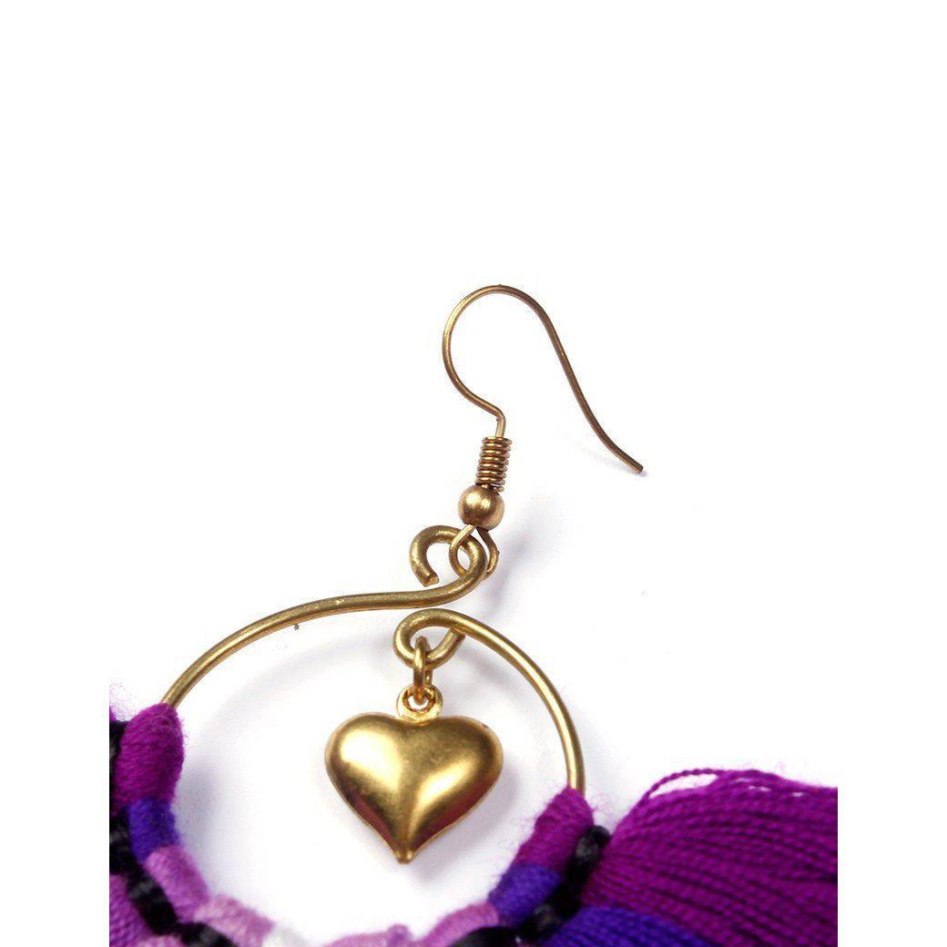 Half Moon Charmed Earrings - Thailand