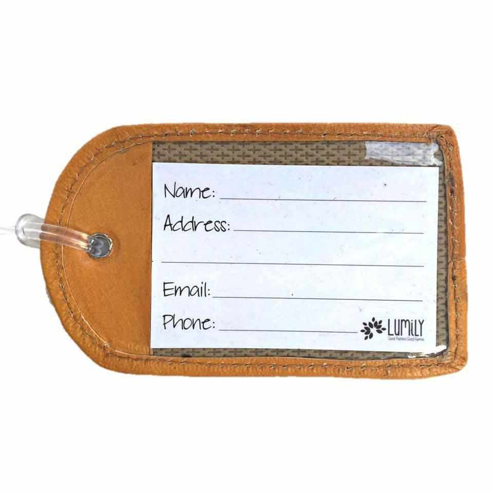 Huipil Up-cycled Textile Luggage Bag Tag - Guatemala