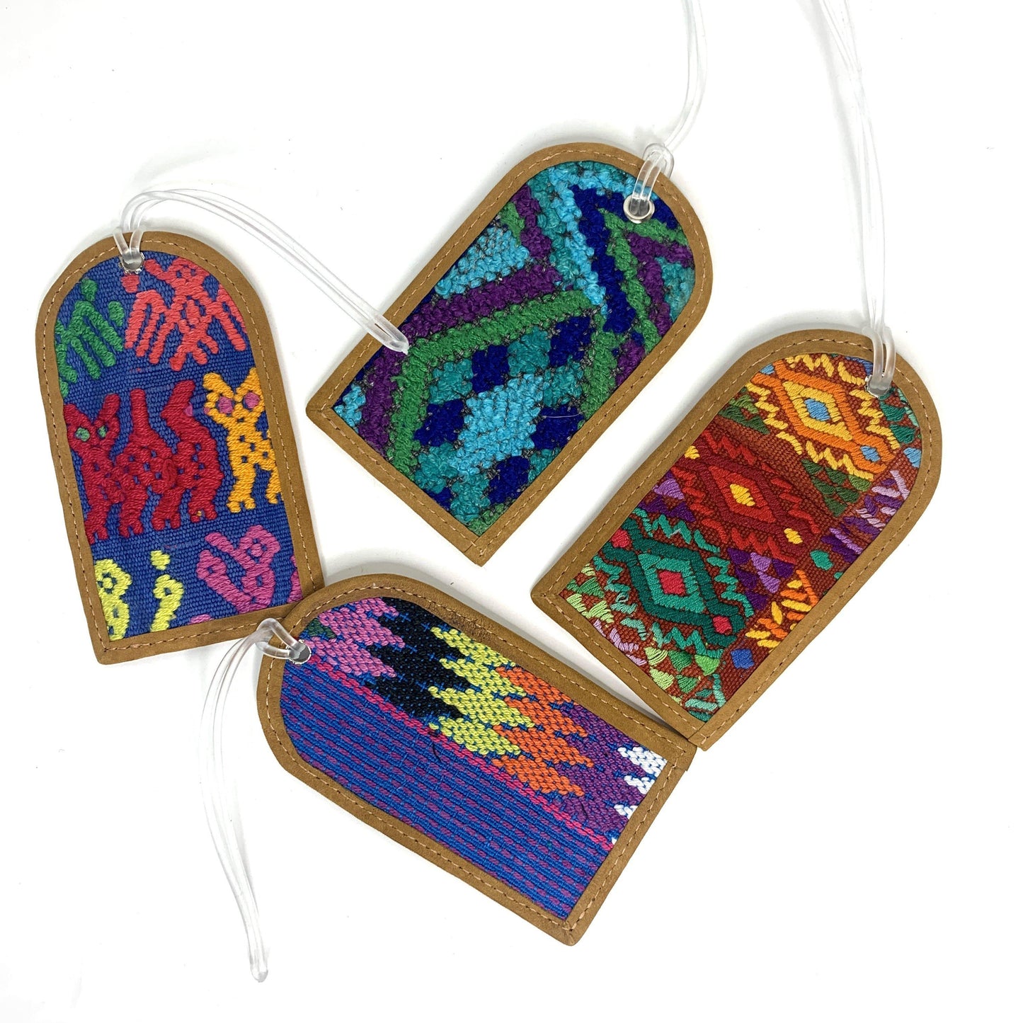 Huipil Up-cycled Textile Luggage Bag Tag - Guatemala