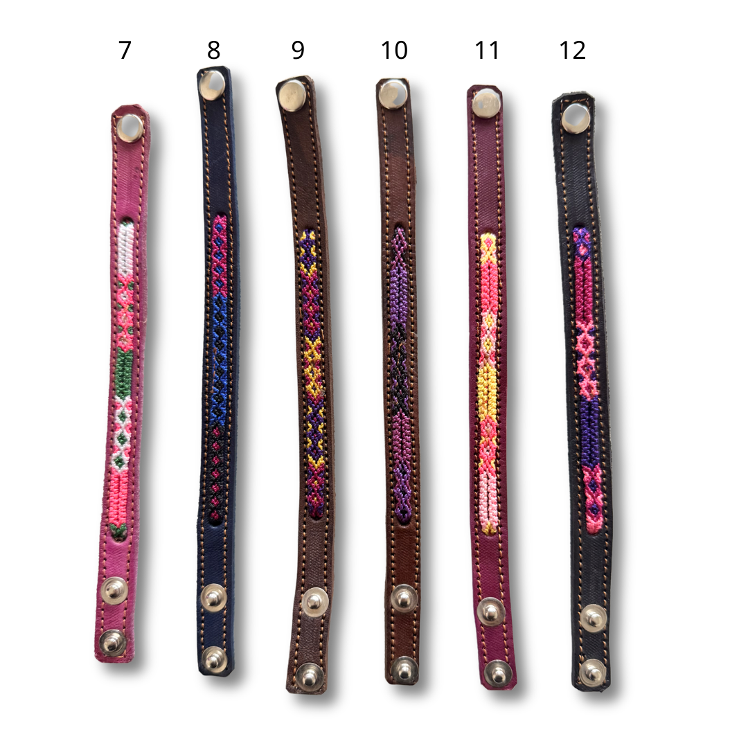 Vista Leather Adjustable Friendship Bracelet - Mexico
