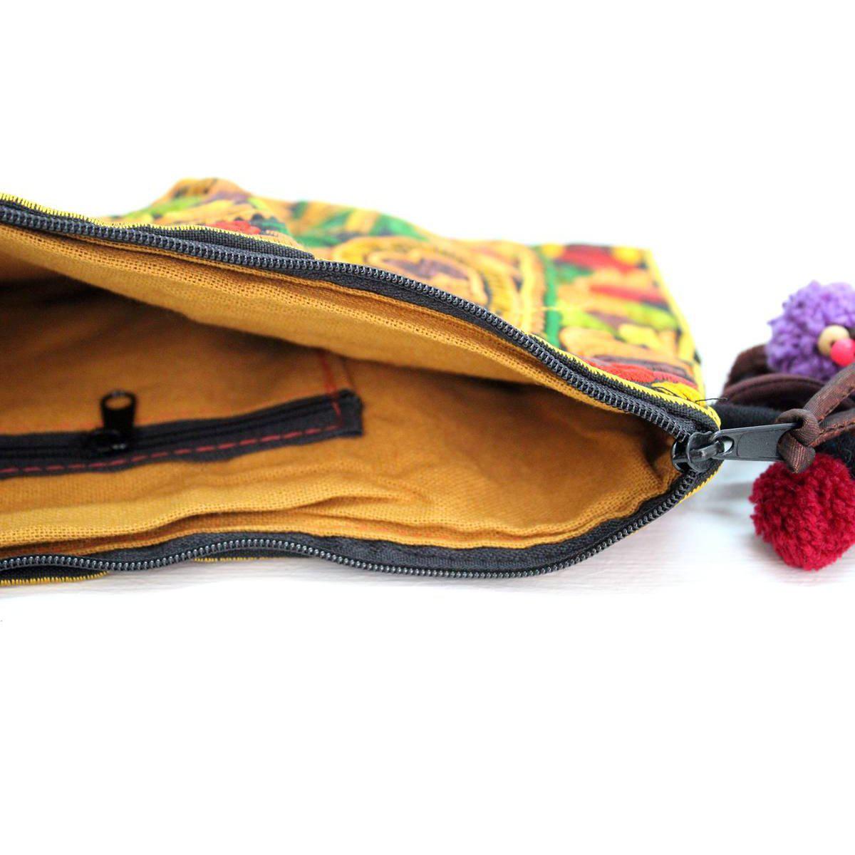 Leyla Embroidered Crossbody Hmong Purse - Thailand