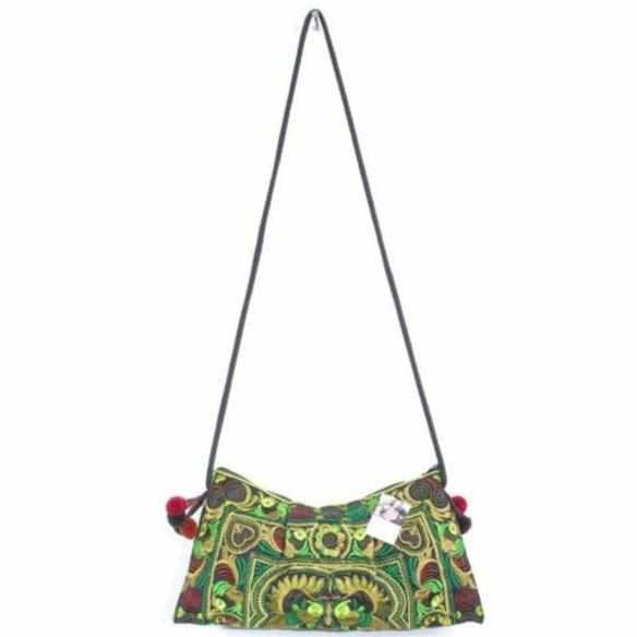 Leyla Embroidered Crossbody Hmong Purse - Thailand