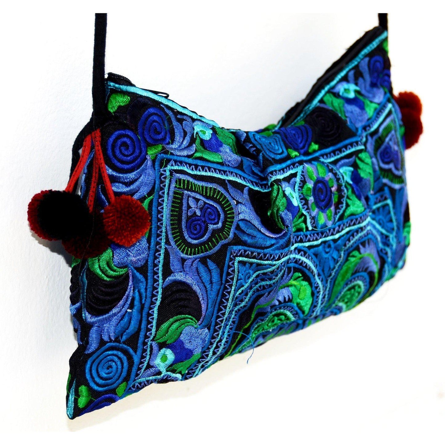Leyla Embroidered Crossbody Hmong Purse - Thailand