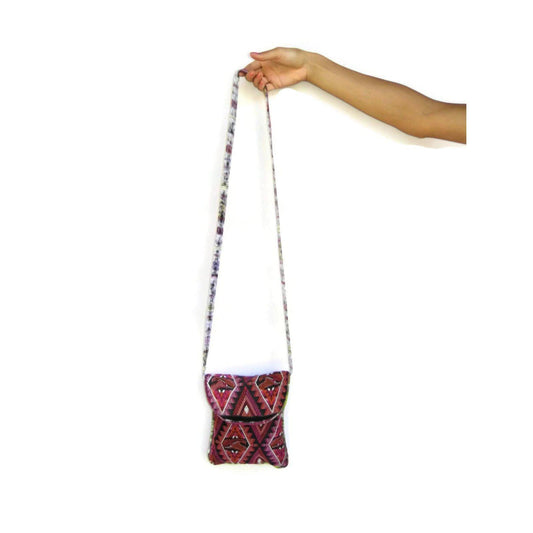 Messenger Up-cycled Huipil Crossbody One-of-a-Kind Bag - Guatemala