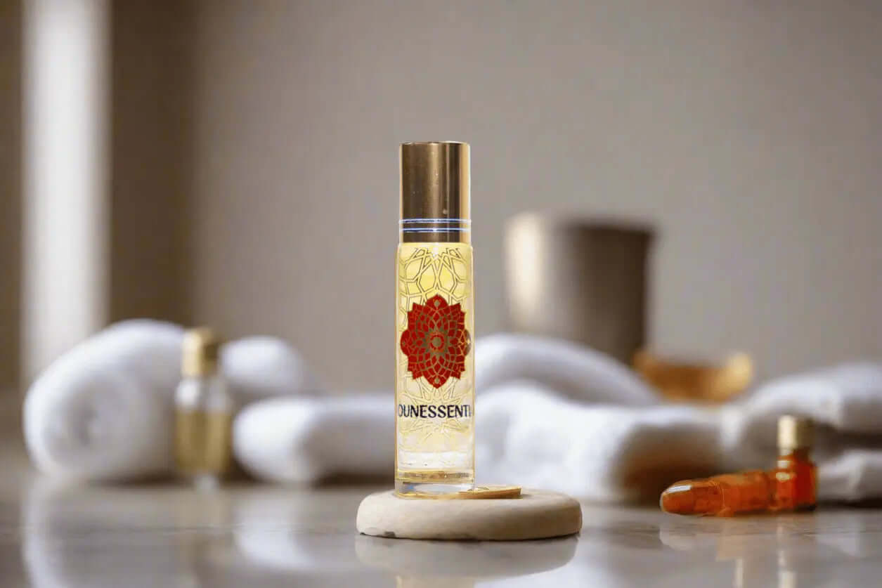 Amber and Clear Quartz Infusion Body Roll-On