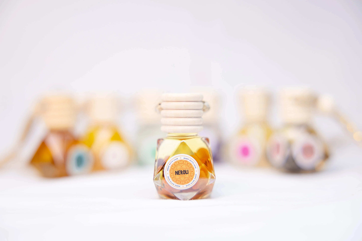 Natural Essential Oils Car Diffuser | Crystal-Infused