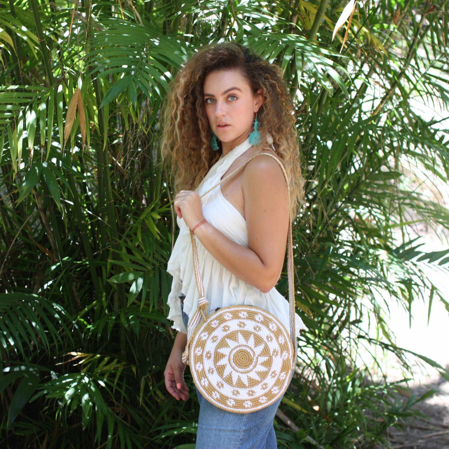 Nadia Crochet Round Crossover Purse - Guatemala