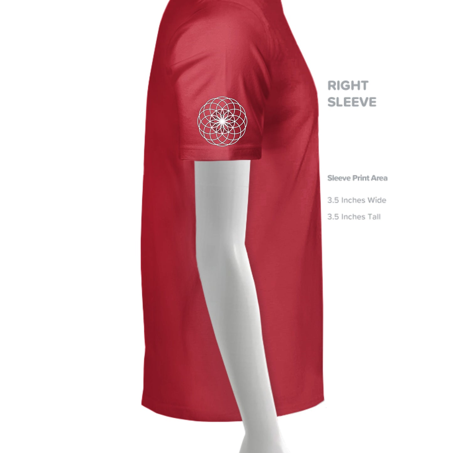 Blood Moon Sacred Geometry T-Shirt | Red Variant Tee | NTrendSic Mystic Streetwear Shirt