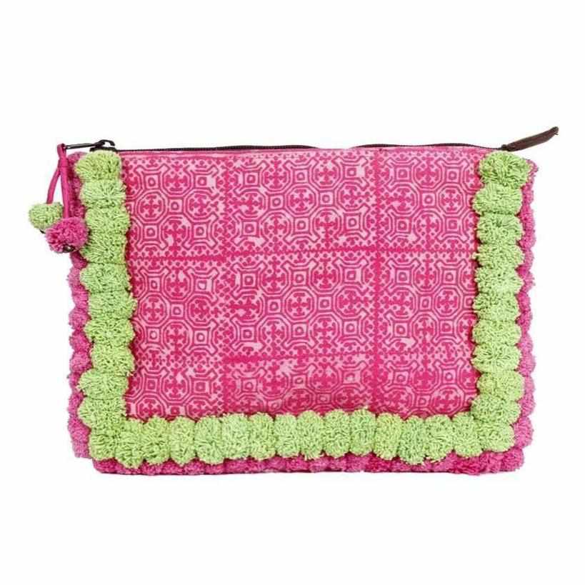 Oasis Batik PomPom iPad Clutch - Thailand