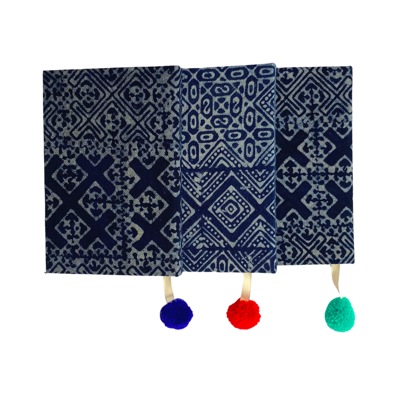 Oasis Indigo Batik Lined Notebook - Thailand