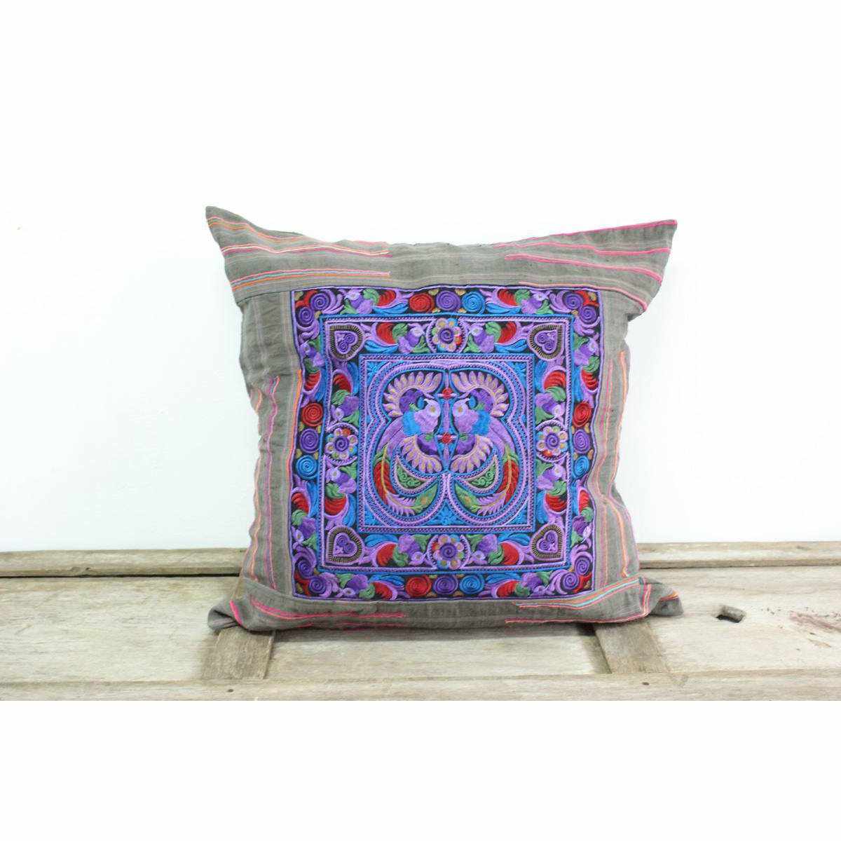 Oversized Sunan Embroidered Pillow Cover - Thailand