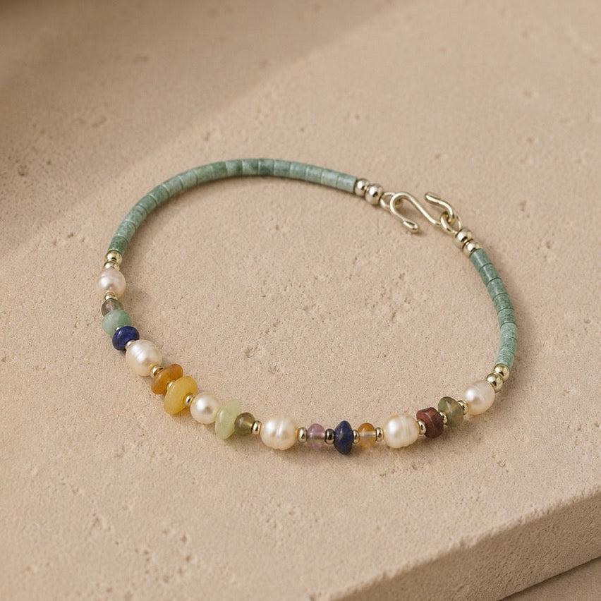 Freshwater Pearl & Semi-Precious Stone Bracelet Fair Trade - Thailand