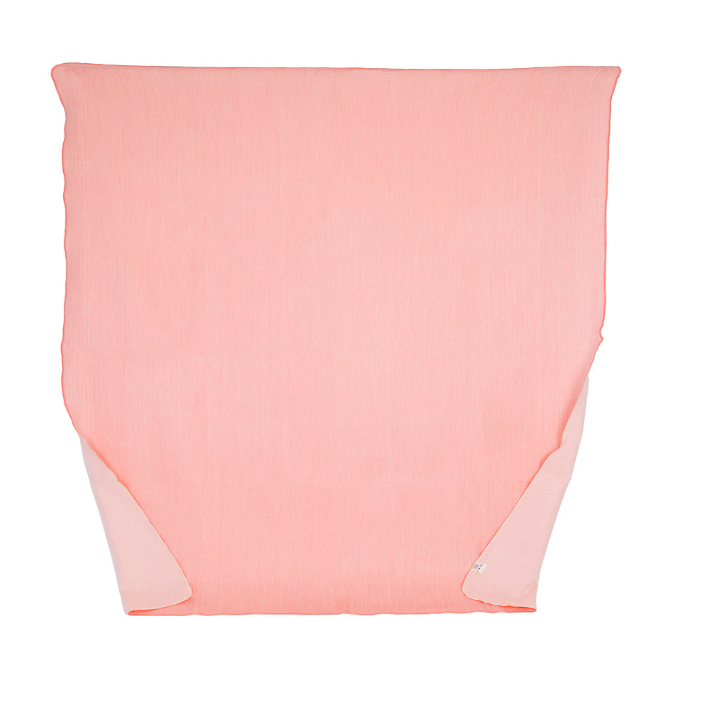 Reversible Alpaca Throw Blanket Handwoven From Ecuador - Pink & White - Kani Collection