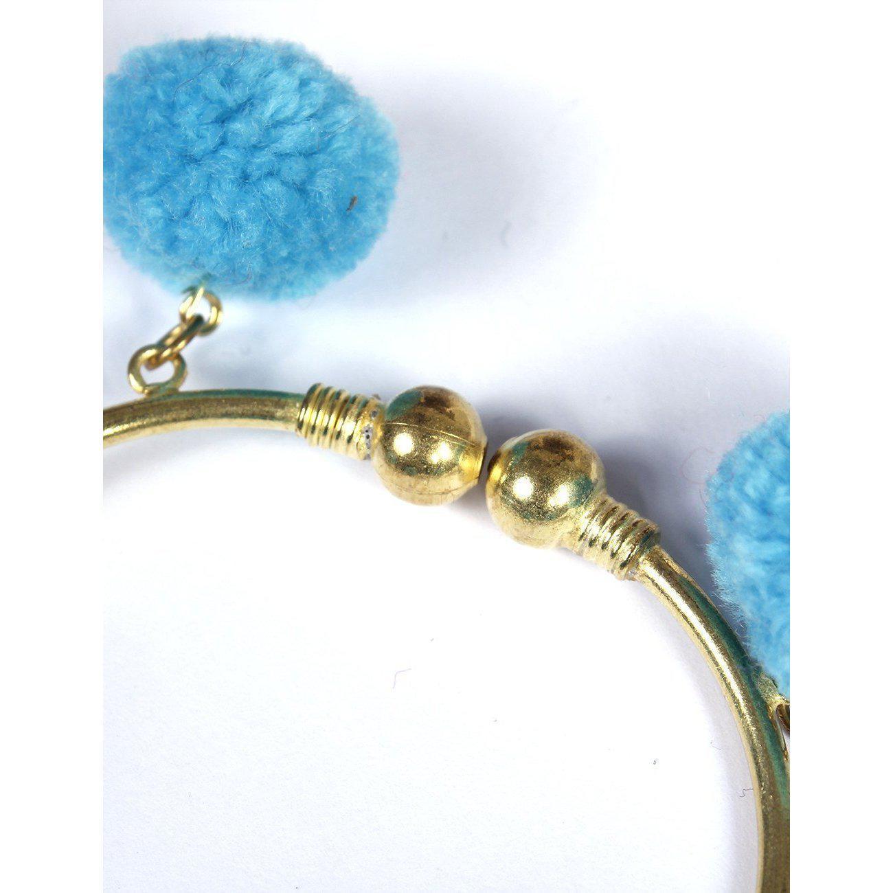 PomPom Brass Cuff Bracelet - Thailand
