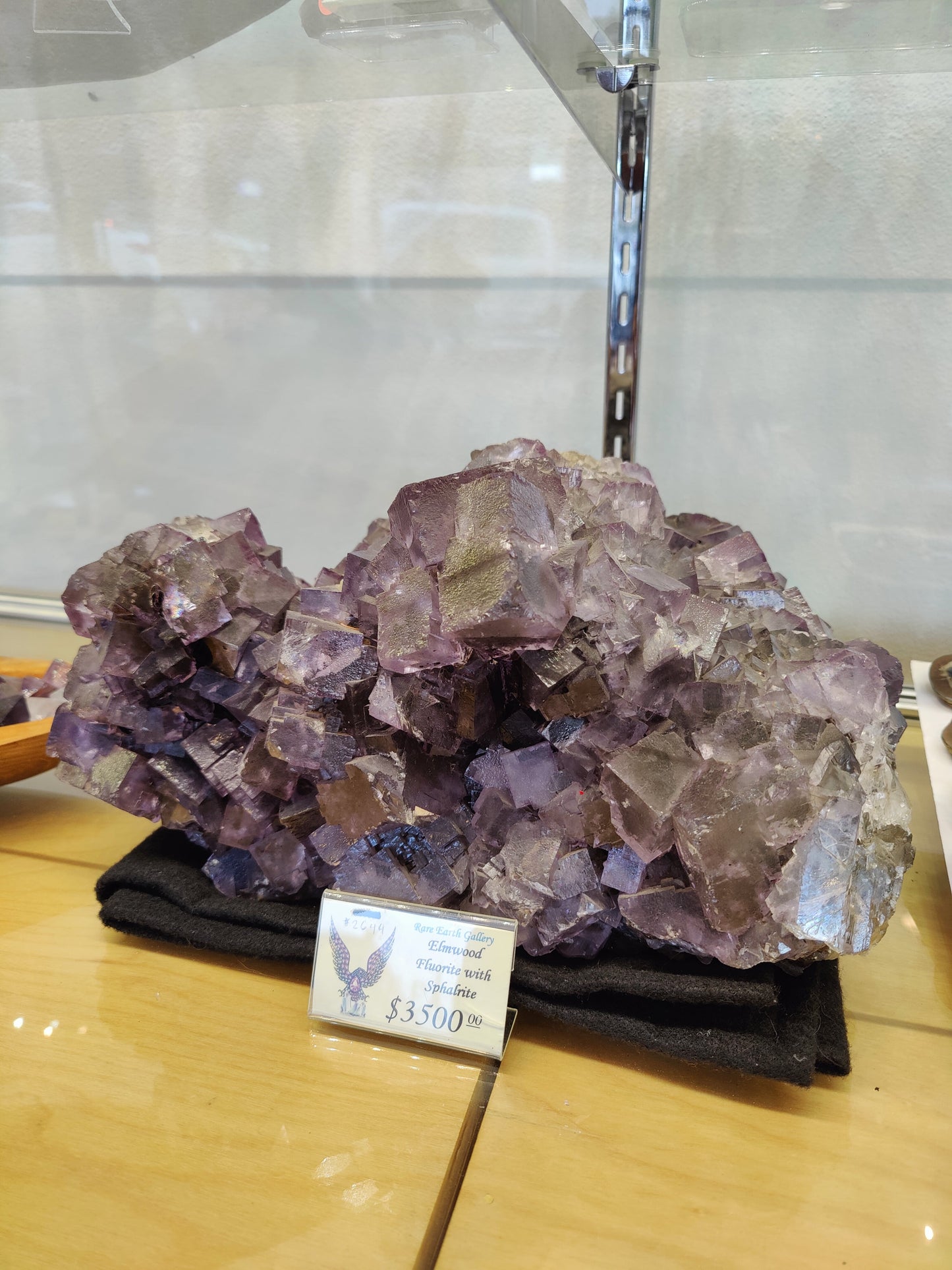 Purple Elmwood Cubic Fluorite Cluster 20.4kg