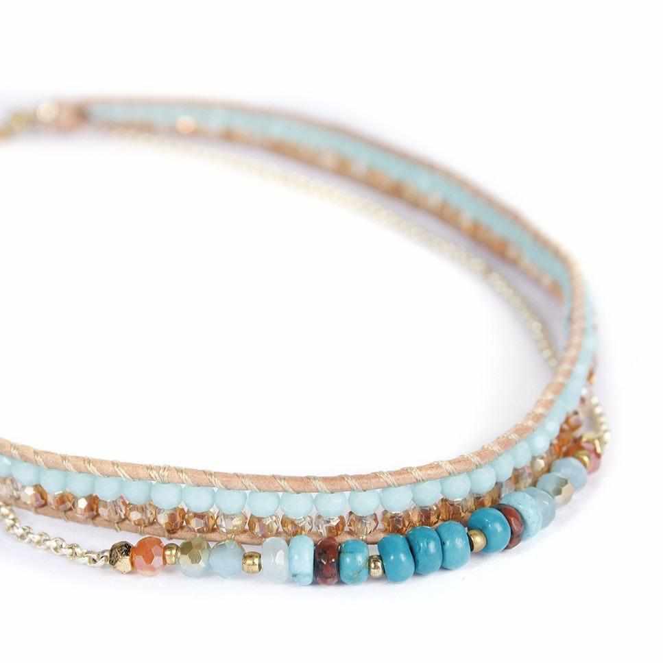 Serenity Stones Double Wrap Bracelet - Thailand