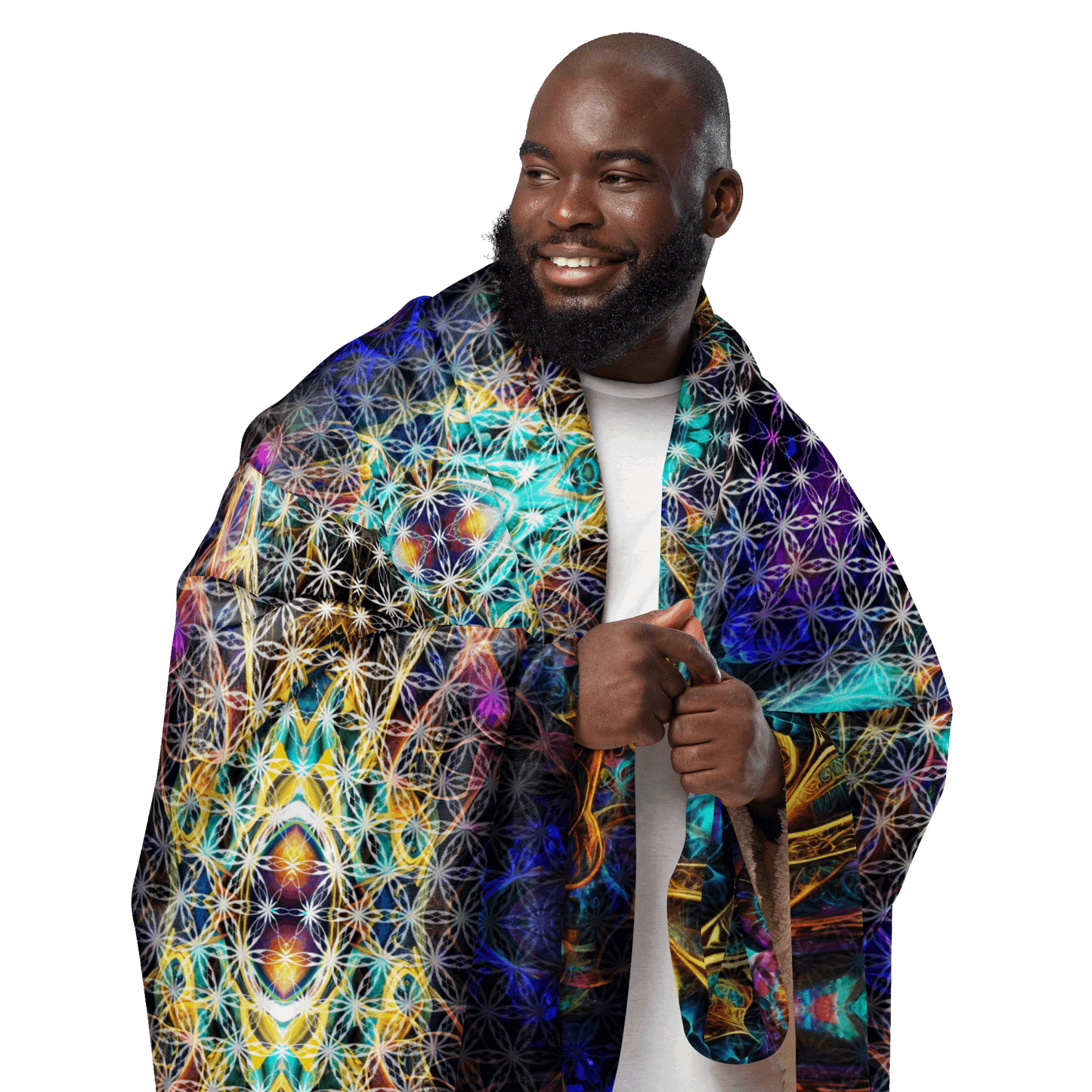 Mystic Euphony Sacred Heart Sherpa Blanket