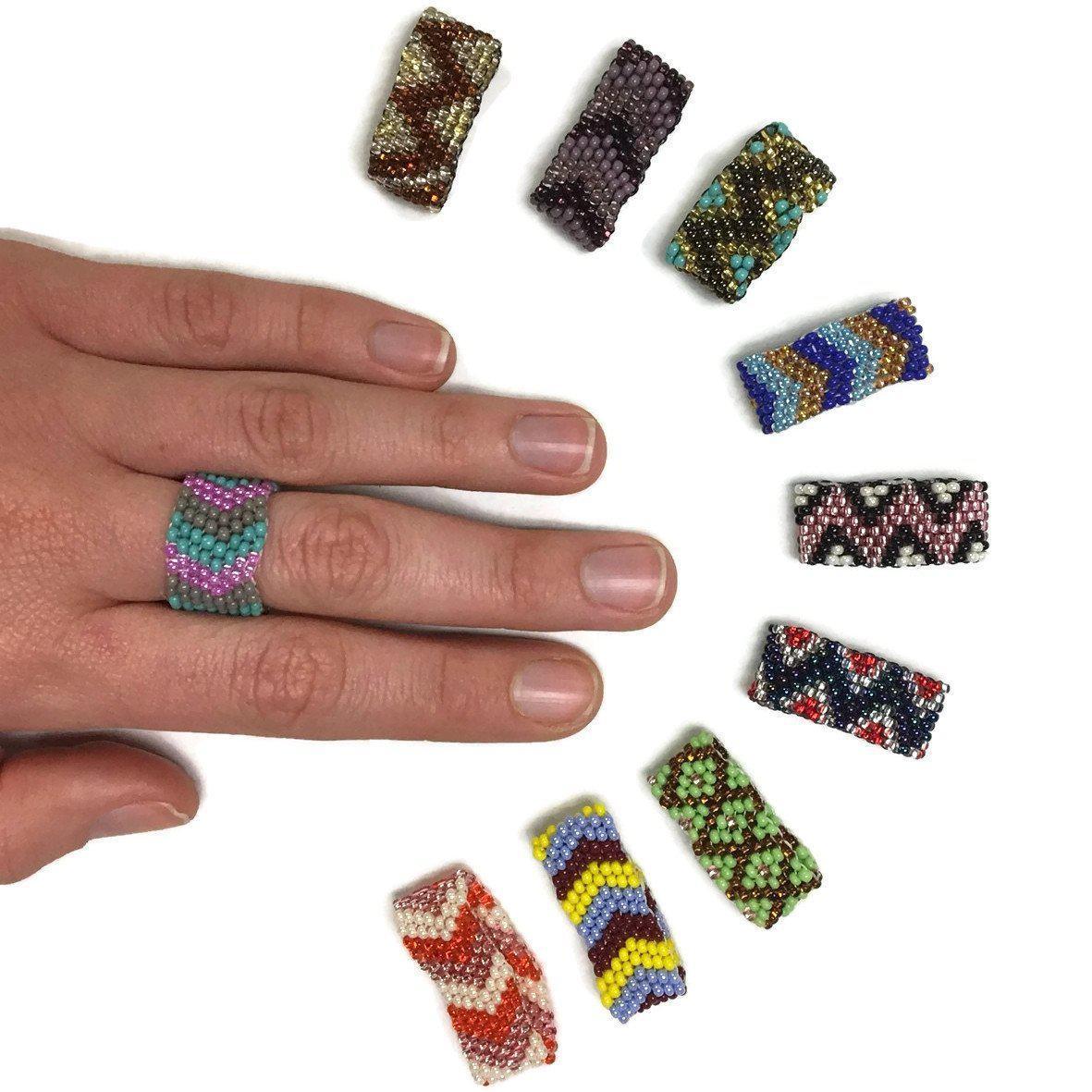Tania Seed Bead Ring (Assorted) - Guatemala