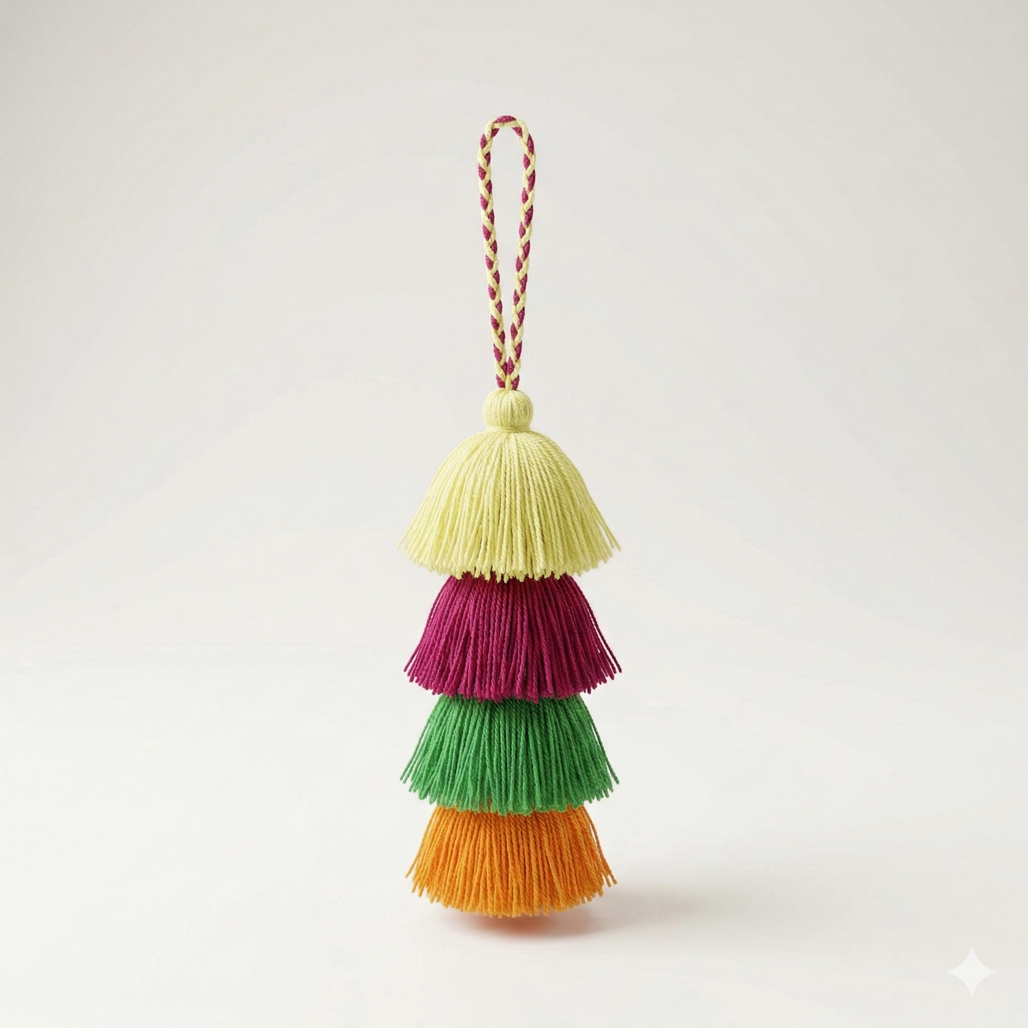 Waterfall Tassel Zipper Pull | Colorful Handmade Charm from Mexico