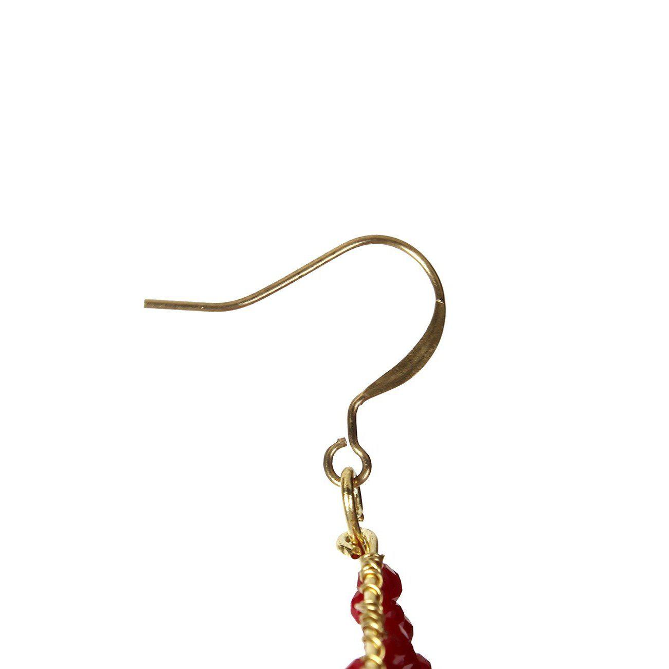 Teardrop Glass Bead Earrings - Thailand