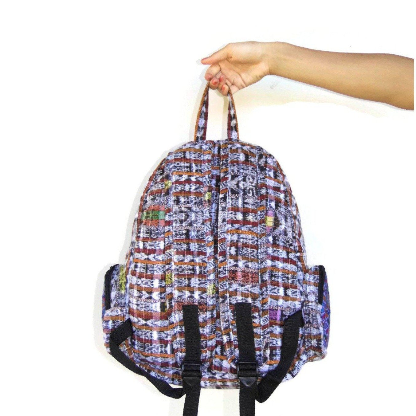 Volcano Huipil Upcycled Textile Backpack - Guatemala