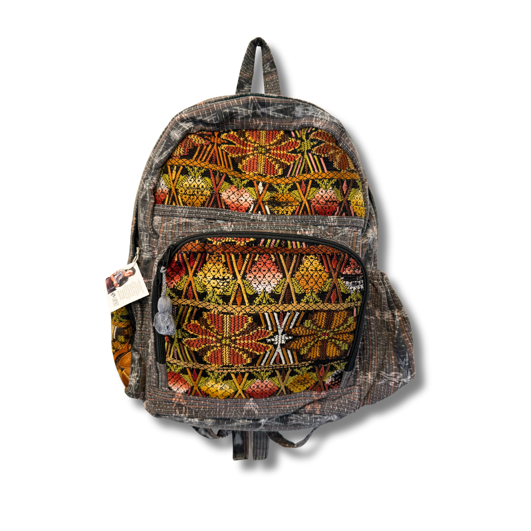 Volcano Huipil Upcycled Textile Backpack - Guatemala
