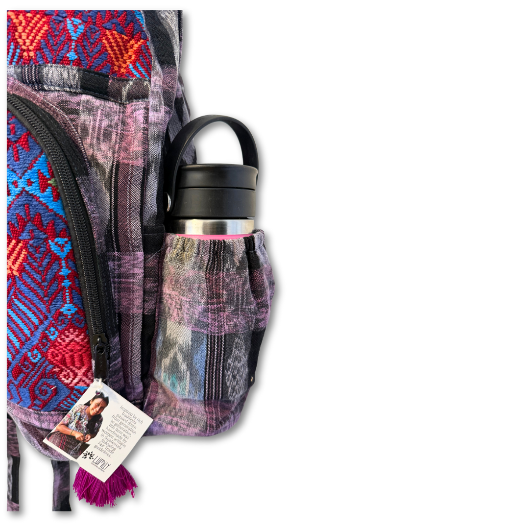 Volcano Huipil Upcycled Textile Backpack - Guatemala