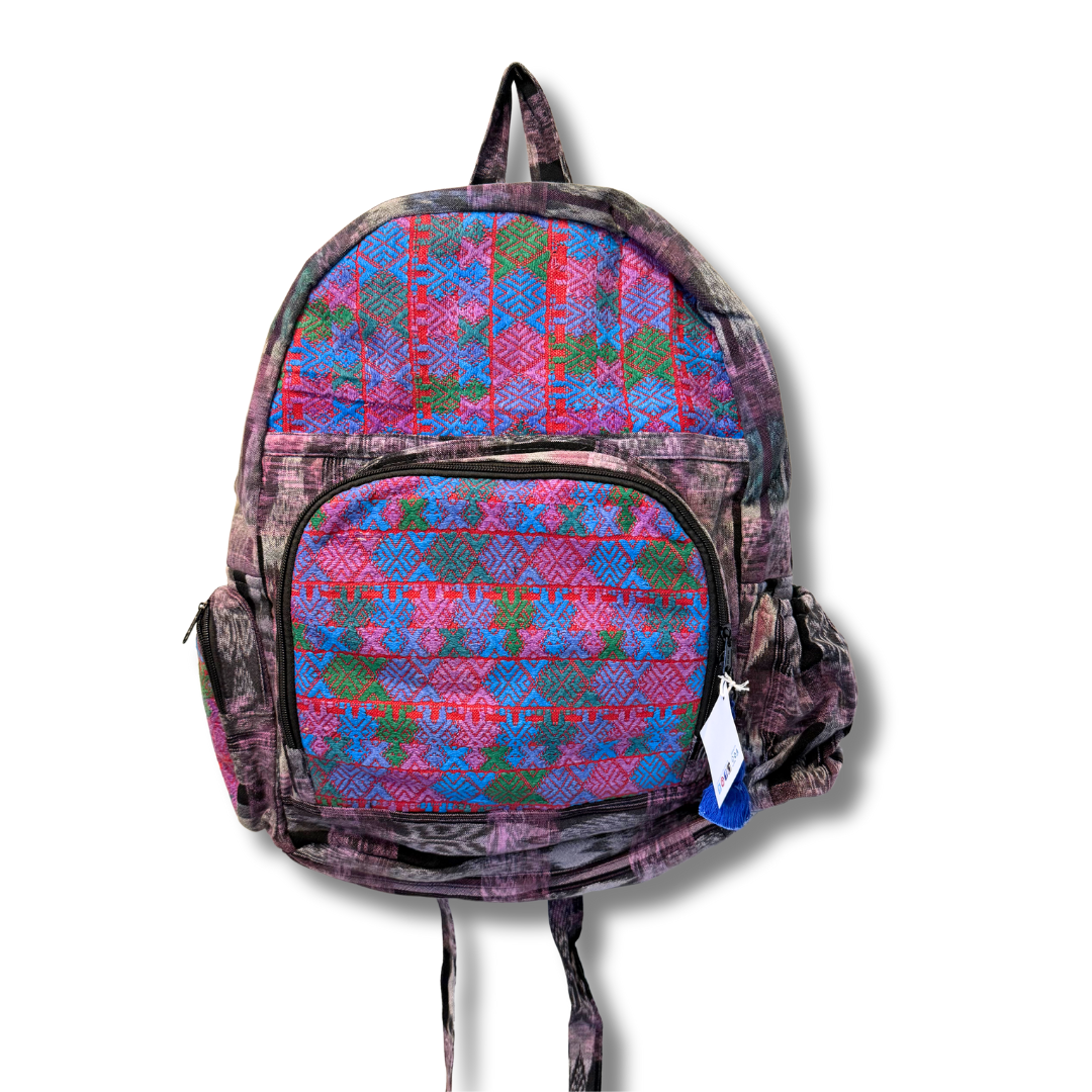 Volcano Huipil Upcycled Textile Backpack - Guatemala